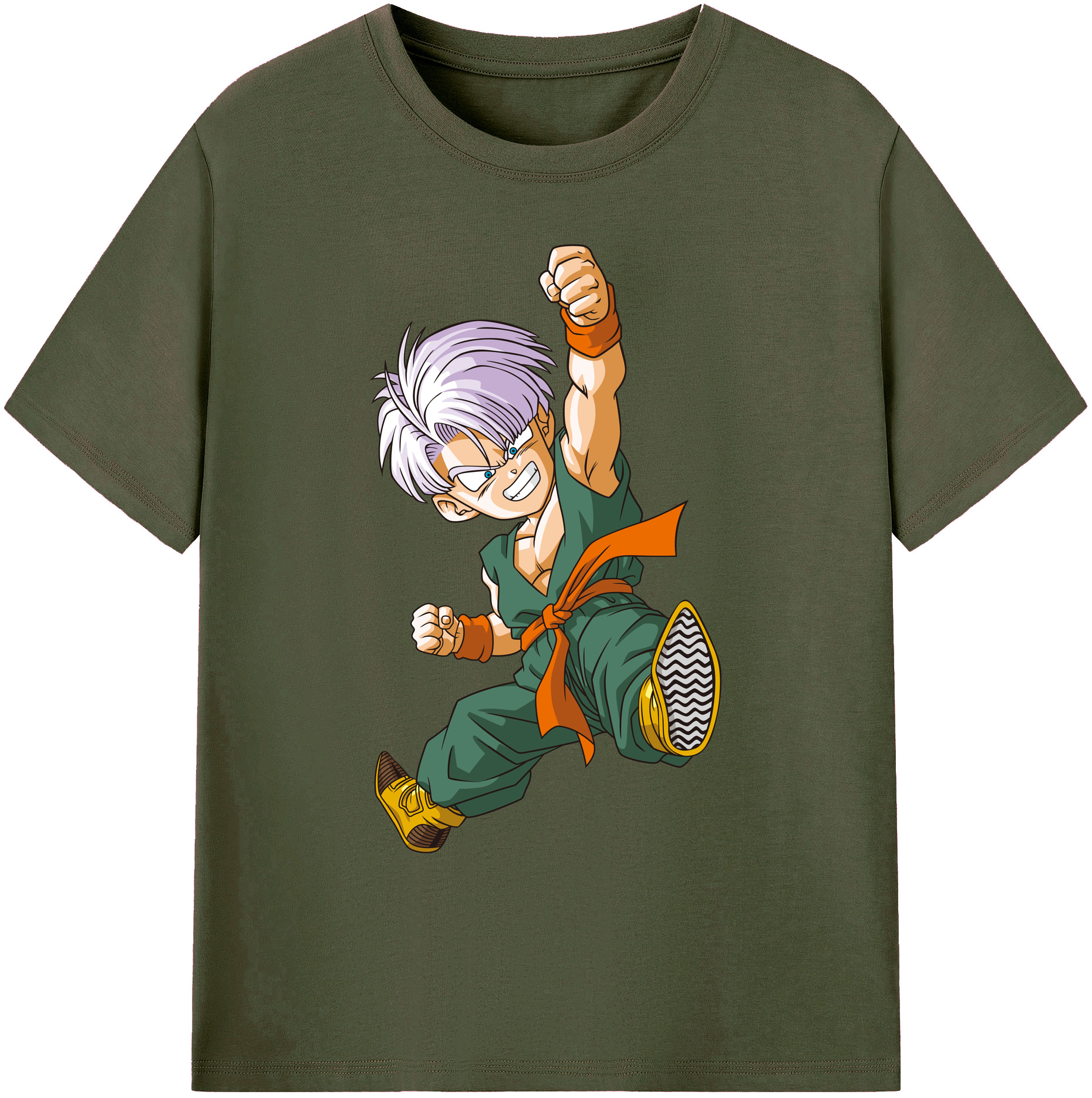 （画像用） ドラゴンボール トランクス（Torankusu）DRAGON BALL Trunks 綿100％ メンズ半袖Tシャツ｜肌触りやわらか＆通気性